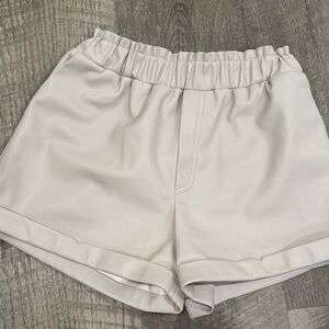 synthetic leather shorts too comfortable